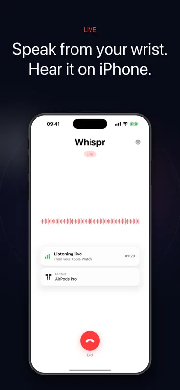 Whispr Watch Mic screenshot 2 of 4