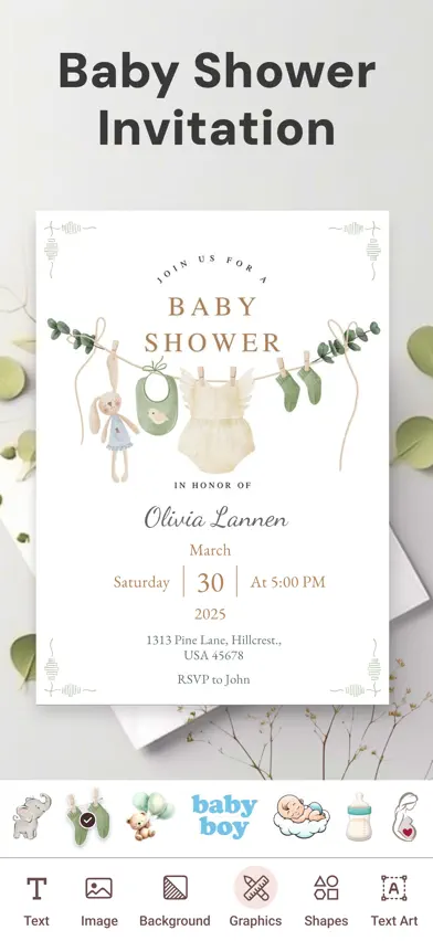 Invitation Maker & RSVP Cards screenshot 3