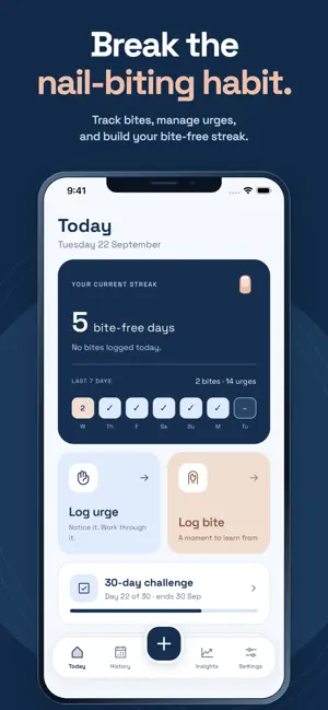 BiteFree: Quit Nail Biting screenshot 1