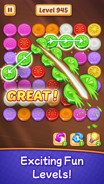 Veggies Cut: Logic Puzzle Game screenshot-3