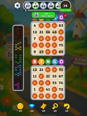 Bingo Road Trip Adventure iPad screenshot