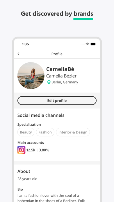 Collabary - Influencer App Screenshot