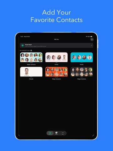 Magic Contact Widgets iPad screenshot