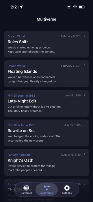 Multiverse Journal Screenshot 6 of 6
