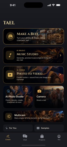 Tael — Cinematic Video Maker Screenshot 1 of 6