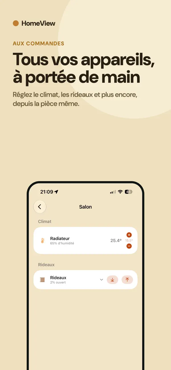 Screenshot #1 pour SmartHome Dashboard - HomeView