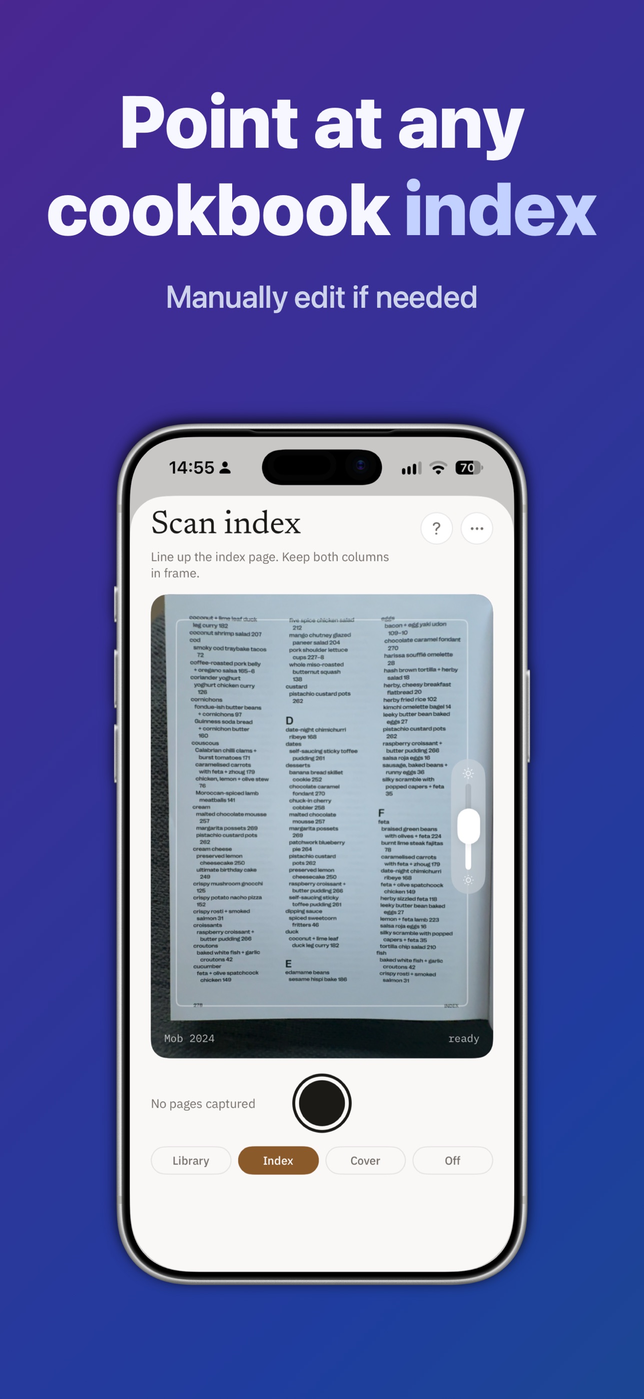 Screenshot 2 of Cookbook Index
