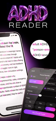 ADHD Reader 一 Focus & Sound Screenshot 1 of 7
