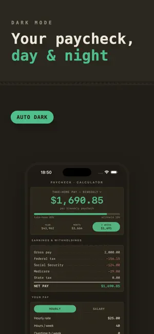 Paycheck Calculator Payroll US screenshot 4