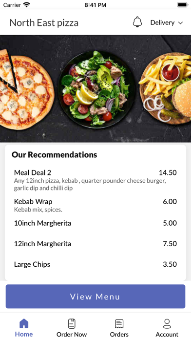 North East pizza Screenshot