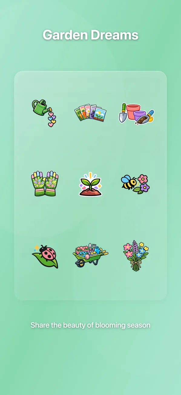 Screenshot #2 pour Dream of Spring - Sticker Pack