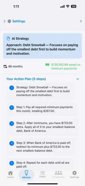 DebtErasr screenshot 2