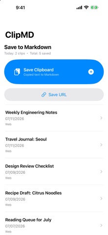 ClipMD screenshot