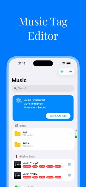 Waketag Pro: Music Tag Editor screenshot 1