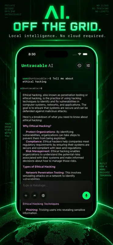 Untraceable AI screenshot 1 of 5