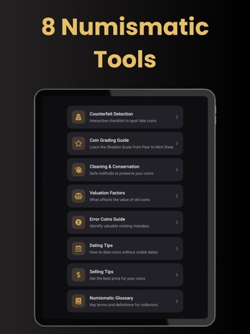 Old Coin Identifier - Value iPad screenshot