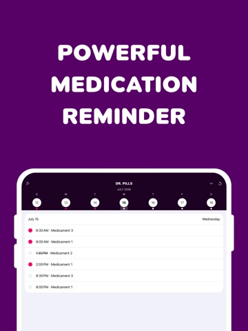 Dr. Pills: Medication Reminder iPad screenshot