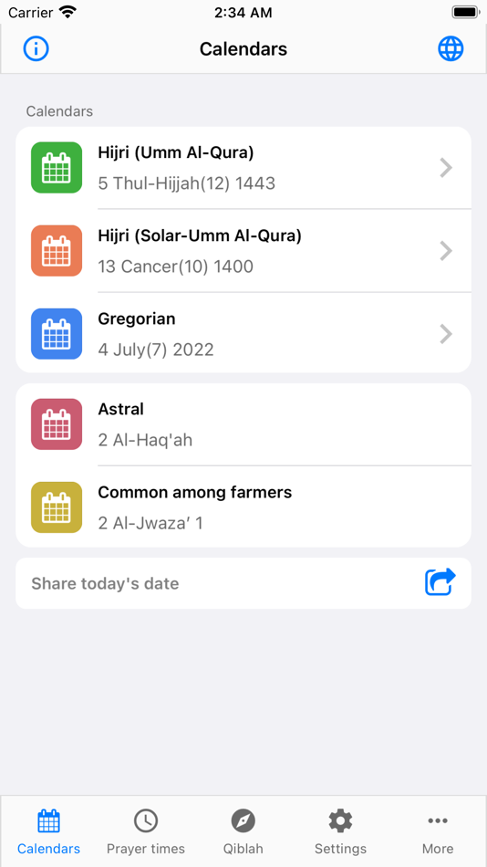 #1. AlShamel Calendar (iOS) 由: Modern Digitals LLC