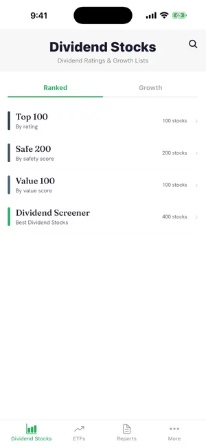 DivRank: Dividend Stocks screenshot 1