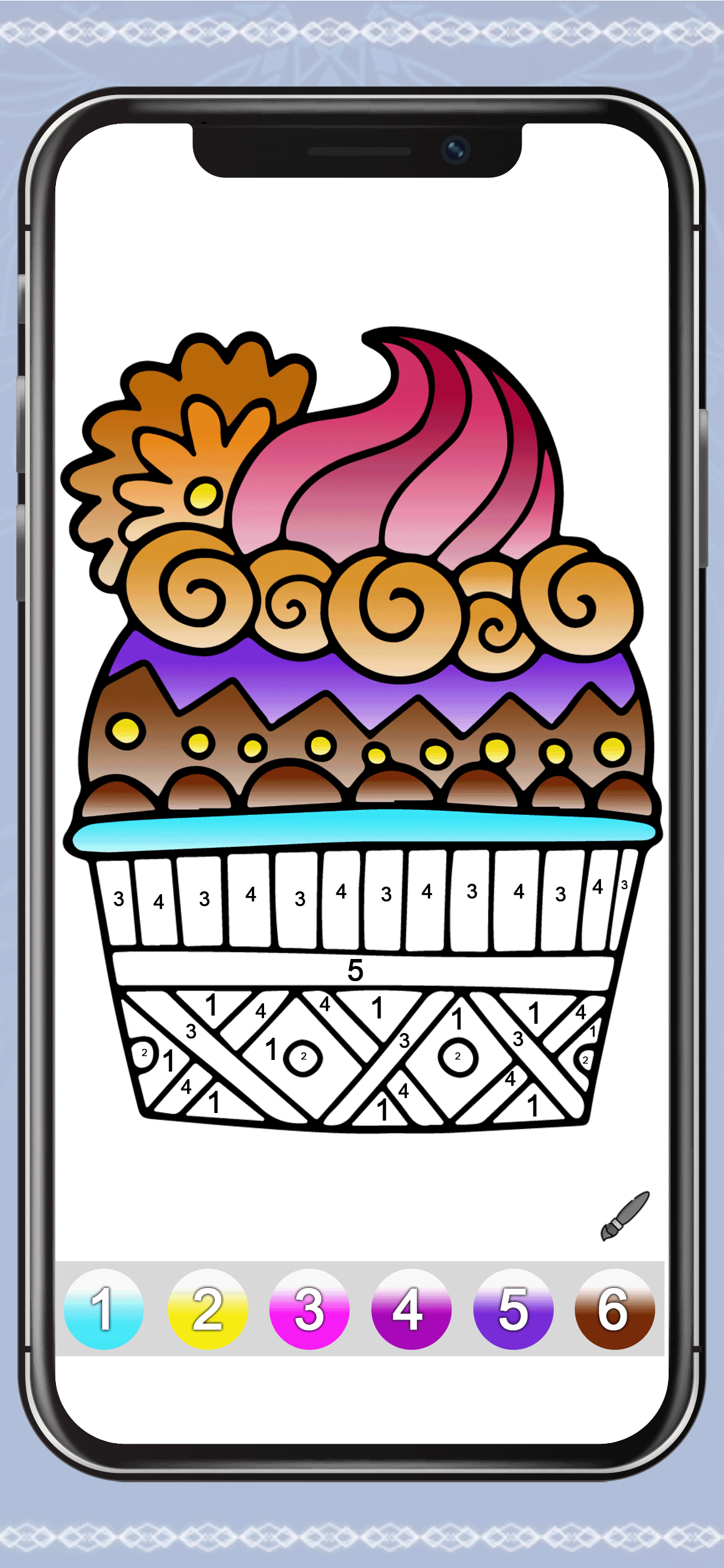 Gradient Color By Number Book