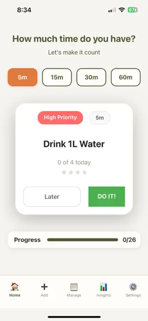 RightNow Focus: ADHD Planner screenshot 1