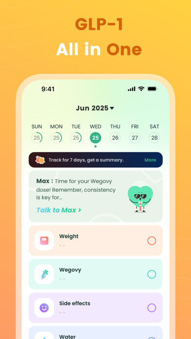 maxbud: GLP-1 AI Tracker Screenshot