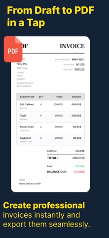 Invoices Maker Screenshot 5 of 9
