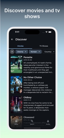 ScenePeek - TMDB & Seerr iPhone screenshot