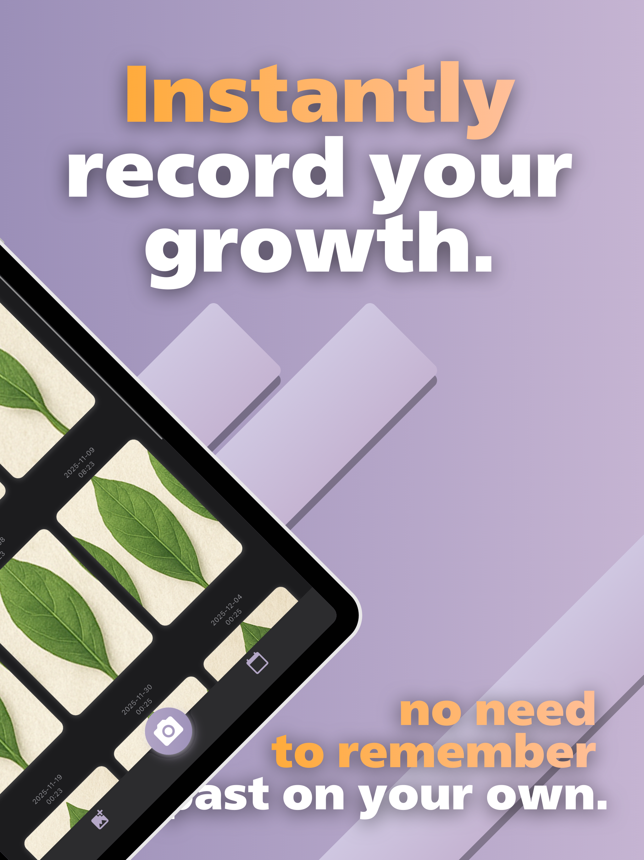 Growth Diary Track daily chang
