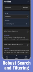 Justified  - Police Case Law screenshot