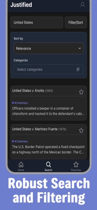 Justified  - Police Case Law screenshot 5