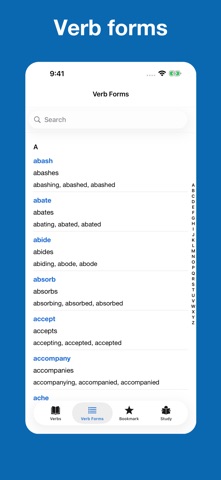 English Verb Conjugation iPhone screenshot