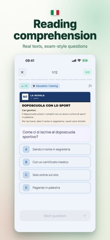 Italian B1 Citizenship — CILS iPhone screenshot