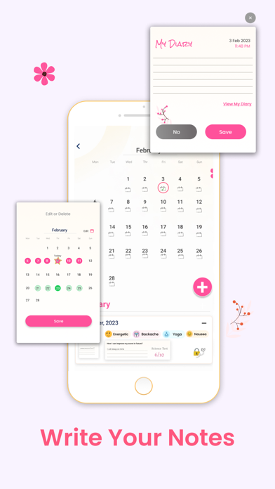 iChums Period Tracker Screenshot