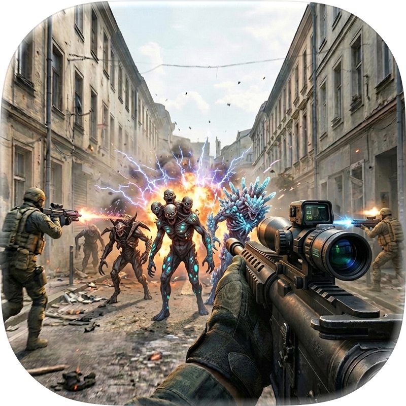 Zombies 3D Shooting FPS Game. screenshot 1