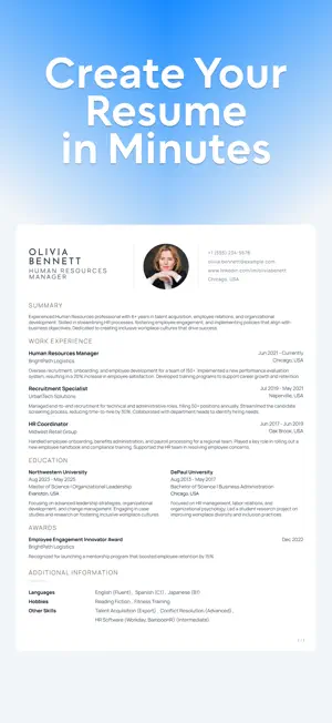 Resume Builder - CVGen screenshot 1