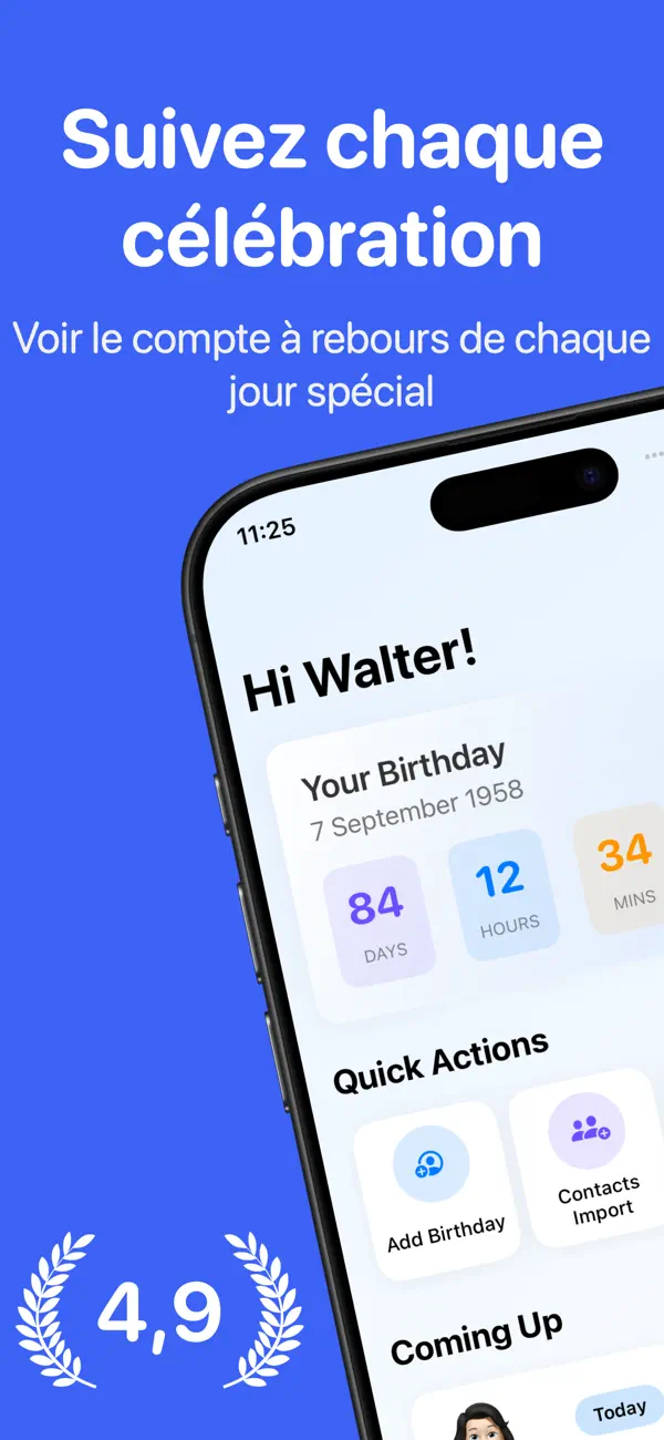 Screenshot #2 pour Rappel Anniversaire: CandlesUp