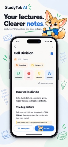 StudyTok AI: Note,Feynman,Memo Screenshot 1 of 5
