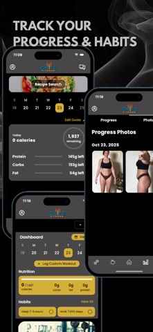 IGNIT3: Fitness & Nutrition iPhone screenshot