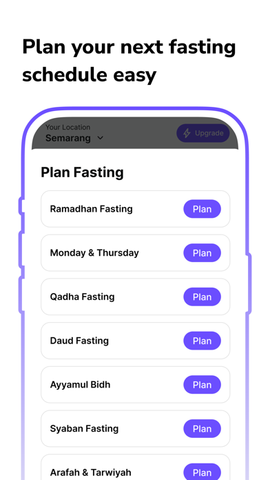 Muslim Fasting Calendar Alarm iPhone screenshot 2 - Lifestyle app
