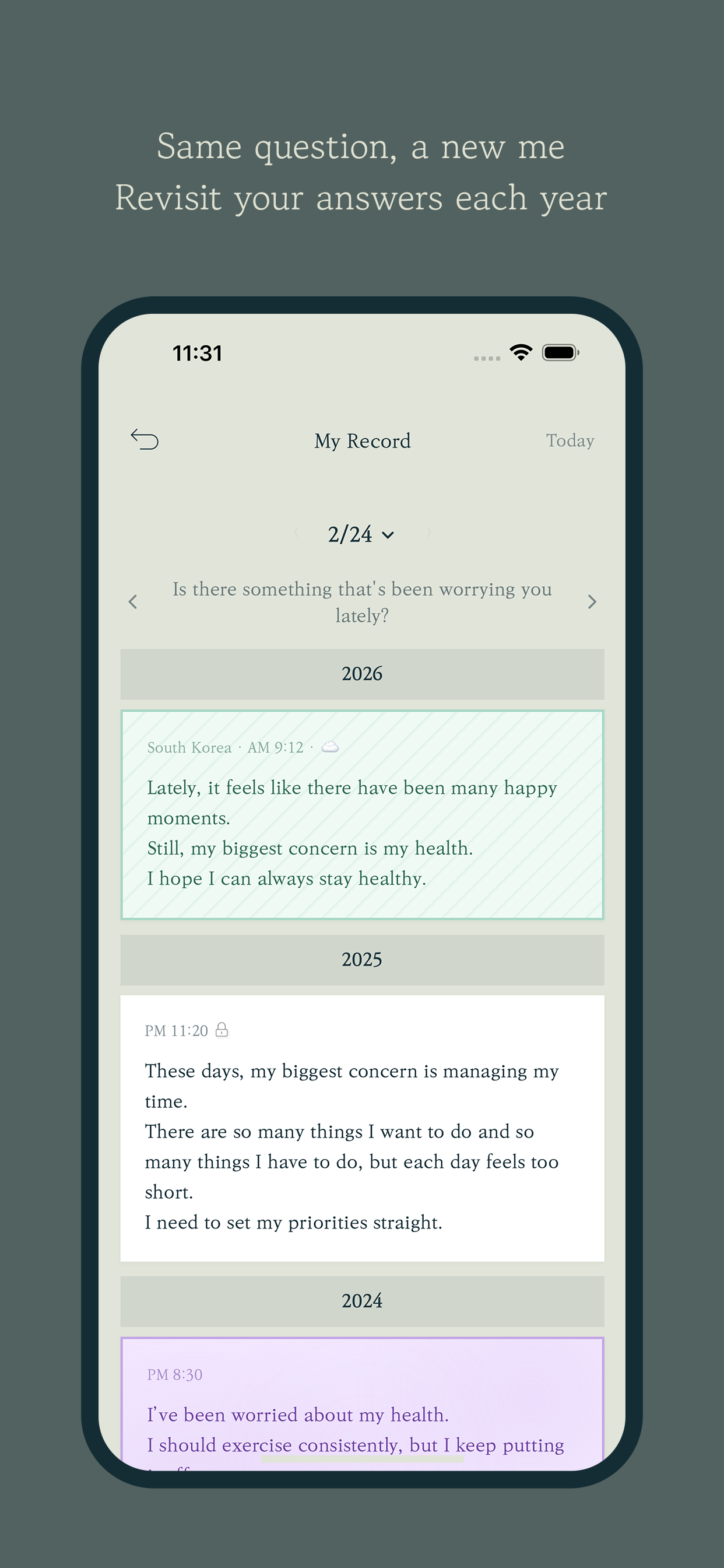 OneDayQuestion screenshot 3