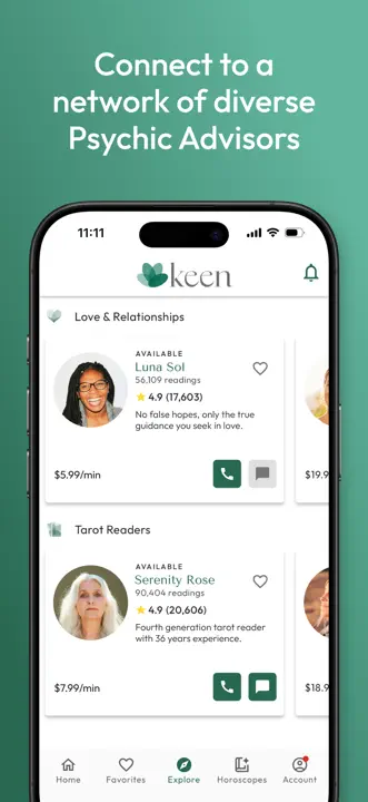 Keen Psychic Reading & Tarot: Screenshot 2 von 8