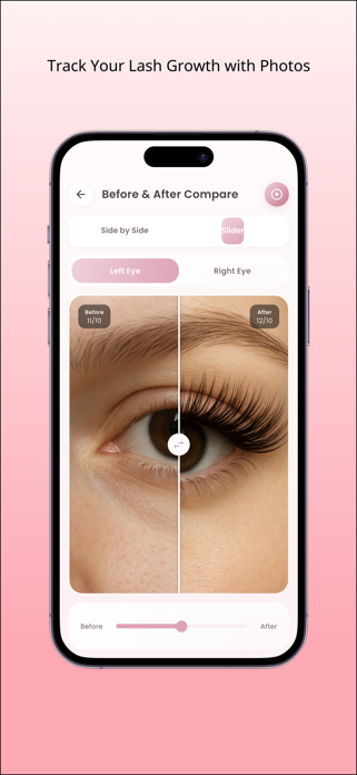 LashLog - Lash Growth Diary Screenshot 1 of 3