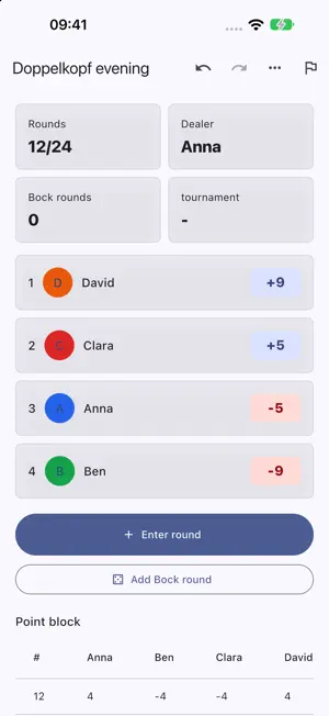 DokoBlock: Doppelkopf Scores screenshot 2