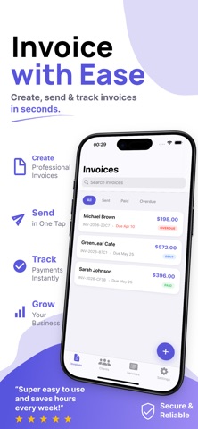 Easy Invoice Maker:Invoice Man iPhone screenshot
