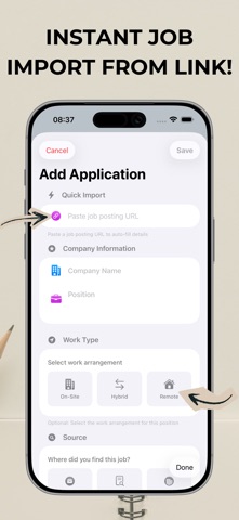 MyJobFlow: Interview Tracker Screenshot 2 of 9