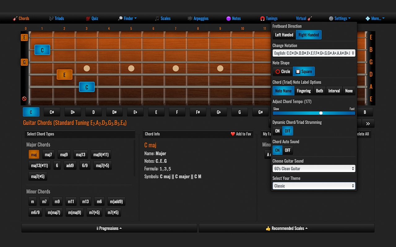 All Guitar Chords