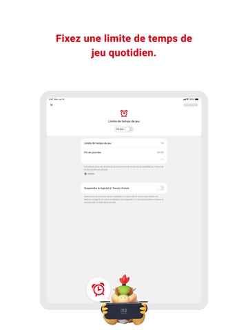Contrôle parental Nintendo Sw… iPad screenshot 2