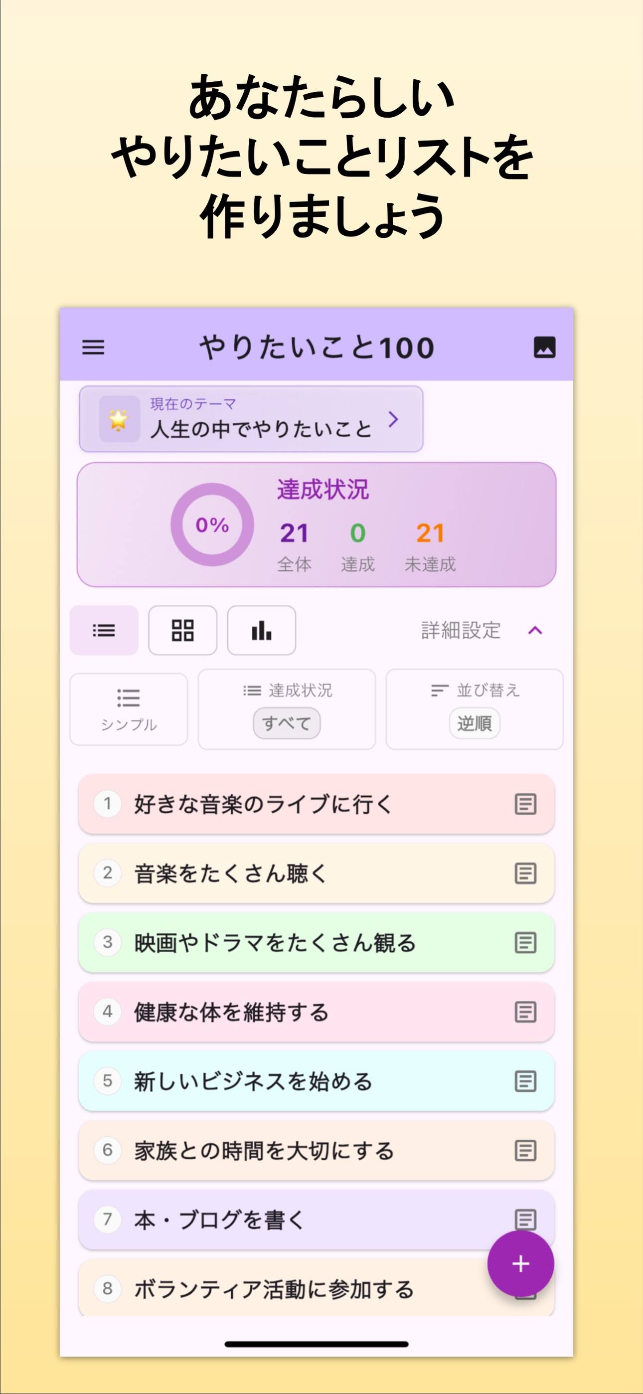 やりたいこと100のストア画像 4