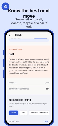 ClearOut: Resale & Declutter iPhone screenshot